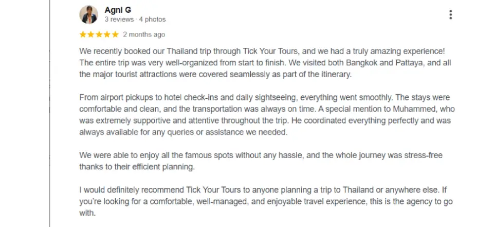 5-Star Review by Agni with her valuable words